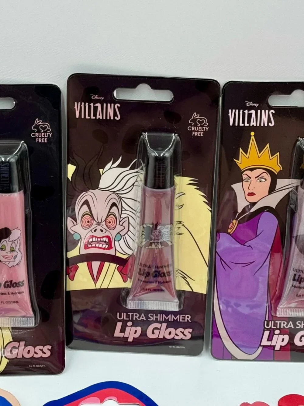 15 Pieces Disney Girls Lip Glosses & Makeup Tools Bundle
